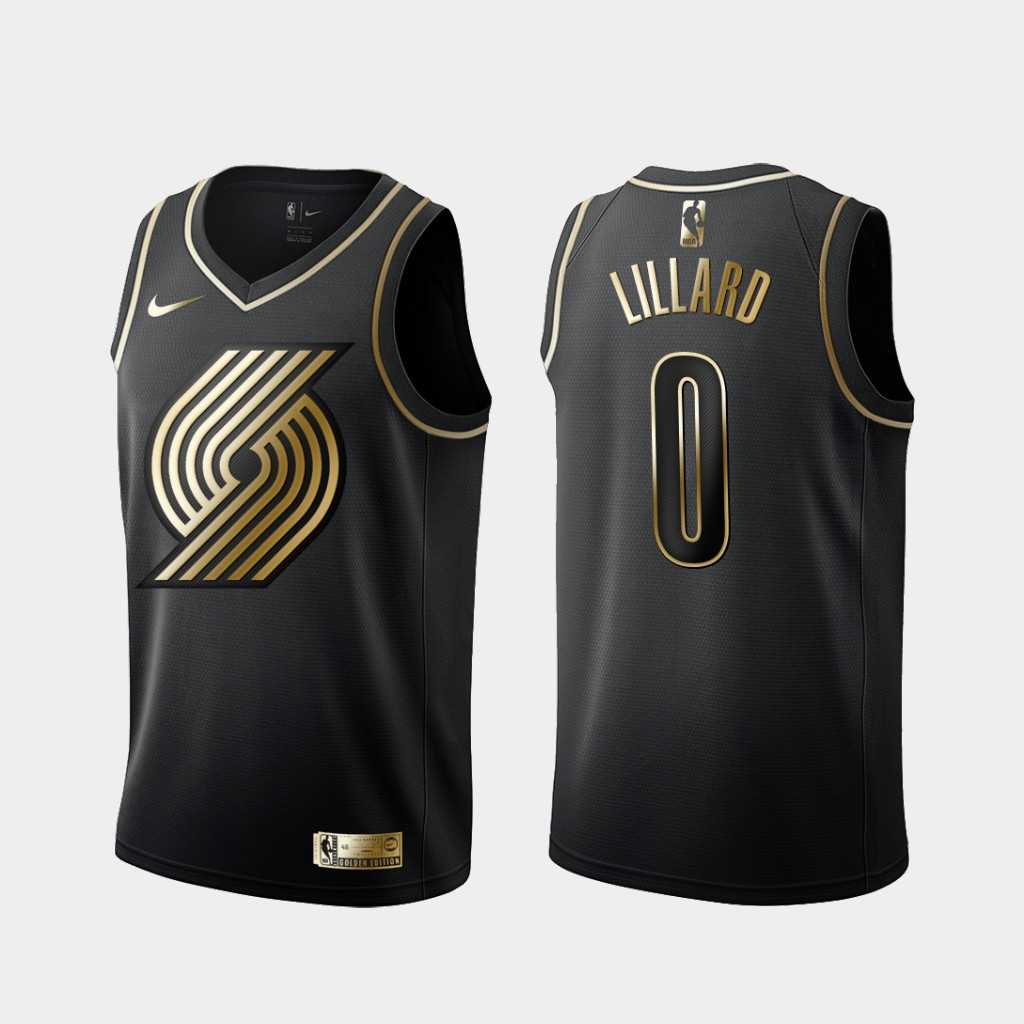 Blazers 0 Damian Lillard Black Golden Edition Nike Swingman Jersey Dzhi,We sell and wholesale Blazers 0 Damian Lillard Black Golden Edition Nike Swingman Jersey Dzhi on line form chian!